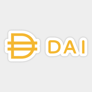 Dai Coin Cryptocurrency DAI crypto Sticker